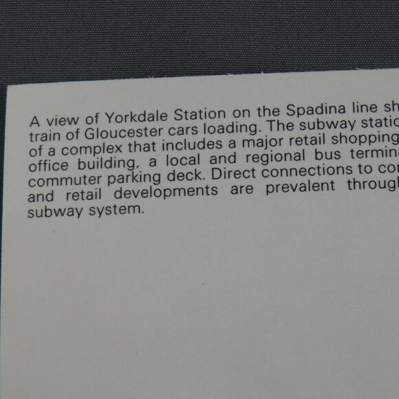 Share Vintage Postcard - Yorkdale Station Toronto Canada - Dexter Press - Picture 3 of 4